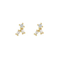 Luxury Geometric Multicolor Zircon Crystal Water Drop Pendant Earrings