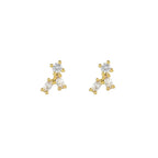 Luxury Geometric Multicolor Zircon Crystal Water Drop Pendant Earrings