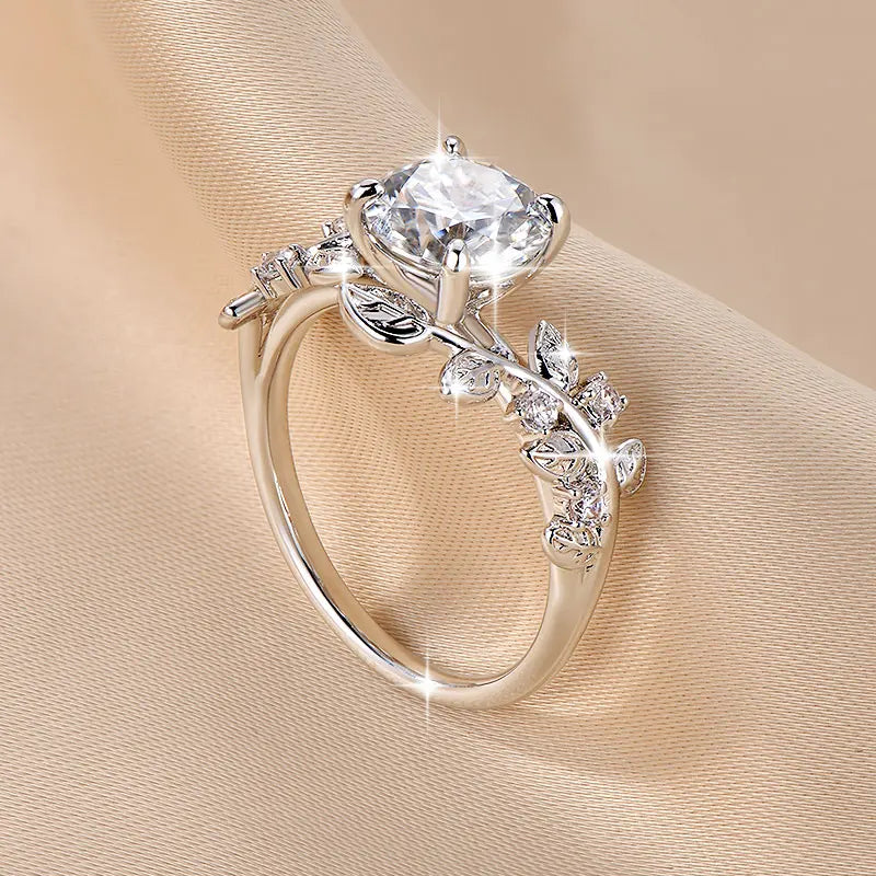 D VVS1 2ct Moissanite Diamond Wedding Band 14K Gold Filled Certified Ring