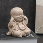Three Wise Monks Figurines Buddhist Statue Buda Sculpture Laughing Buddha Zen Ornament