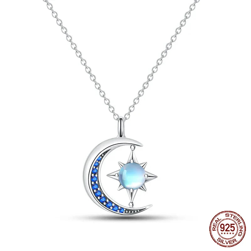925 Sterling Silver Luminous Firefly Heart Shaped Zircon Pendant Necklace For Women Fashion Anniversary Birthday Jewelry Gifts