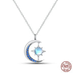 925 Sterling Silver Luminous Firefly Heart Shaped Zircon Pendant Necklace For Women Fashion Anniversary Birthday Jewelry Gifts