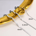 Herringbone Snake Chain Bracelet For Women ,18k Gold Plated Link Adjustable Stainless Steel Width 2/3/4mm