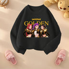 K-pop Girls O-Neck Casual Hoodies Long Sleeve Breathable Sport Tops