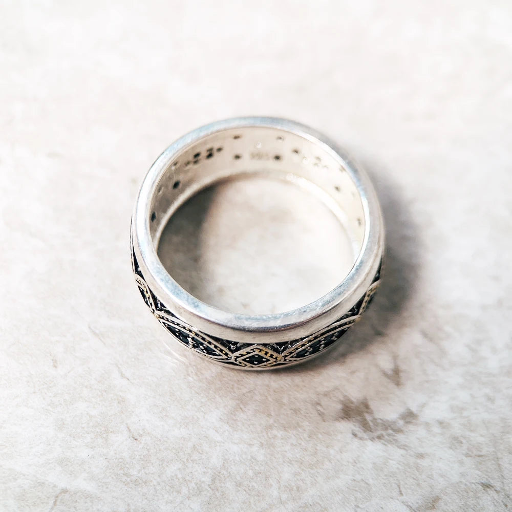 Gold Love Knot Wave Ring 925 Sterling Silver Fine Jewellery Women Men Gift
