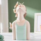 Butterfly Girl Sculptures Teens Pink Room Interior Fairy Garden Decor Bedroom Design