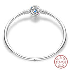 925 Sterling Silver Forever Love Peach Heart Bracelets Star Moon Airplane Earth Bracelets For Women Fit DIY Charms Party Jewelry