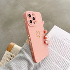 Colourful Love Heart Case for iPhone 17 16 15 14 13 12 Pro Max