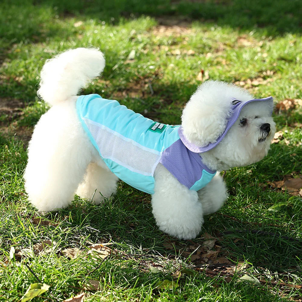 UV Protection Cooling Vest Dogs Cats Ice Silk Breathable Mesh Summer Wear