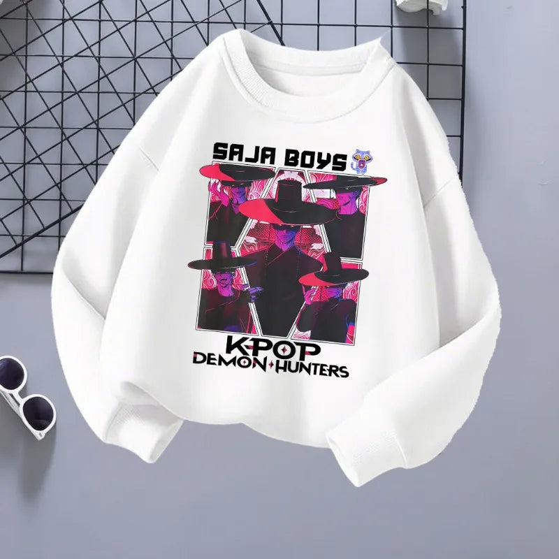 K-pop Boys and Girls Casual Long Sleeve O-Neck Hoodies Fashion Sweatshirts