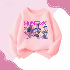 K-pop Girls Casual Sweatshirt O-Neck Long Sleeve Fashion Hoodie Pullover