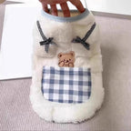 Cozy Plush Pet Vest Warm Fleece Sleeveless Coat Small Dog Cat Indoor Wear