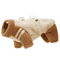 Back Closure Dog Jacket Stylish Winter Coat Warm Zip Up Puppy Outdoor Wear
