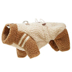 Back Closure Dog Jacket Stylish Winter Coat Warm Zip Up Puppy Outdoor Wear