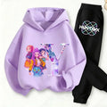 Kids Kpop Demon Hunters Anime Huntrix Sweatshirt & Pants Fashion Tracksuit