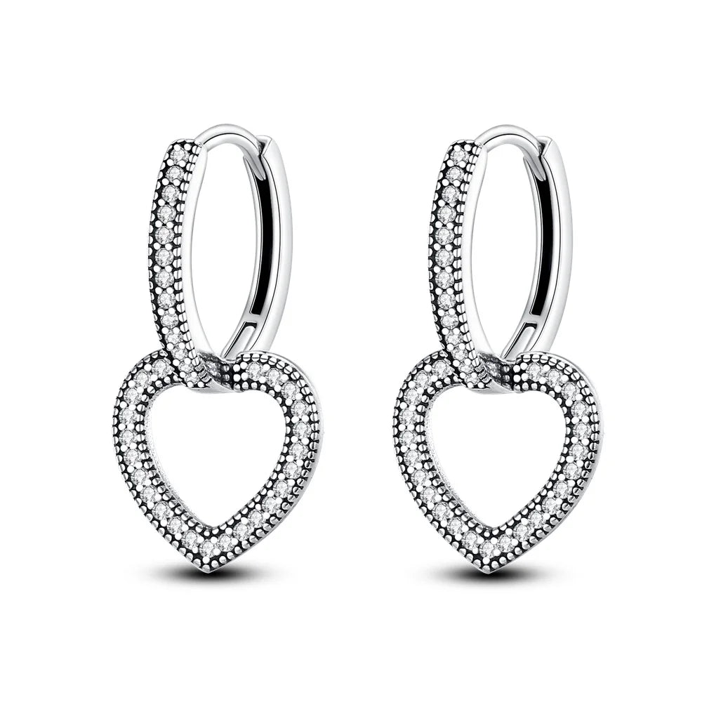 925 Sterling Silver Classic Multi Ring Drop Earrings Elegant Birthday Jewellery