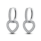 925 Sterling Silver Classic Multi Ring Drop Earrings Elegant Birthday Jewellery