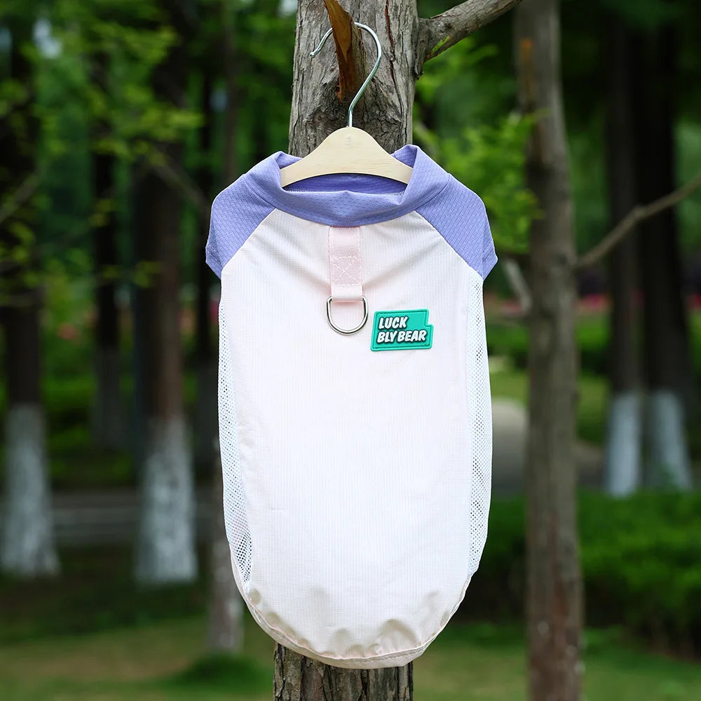 UV Protection Cooling Vest Dogs Cats Ice Silk Breathable Mesh Summer Wear