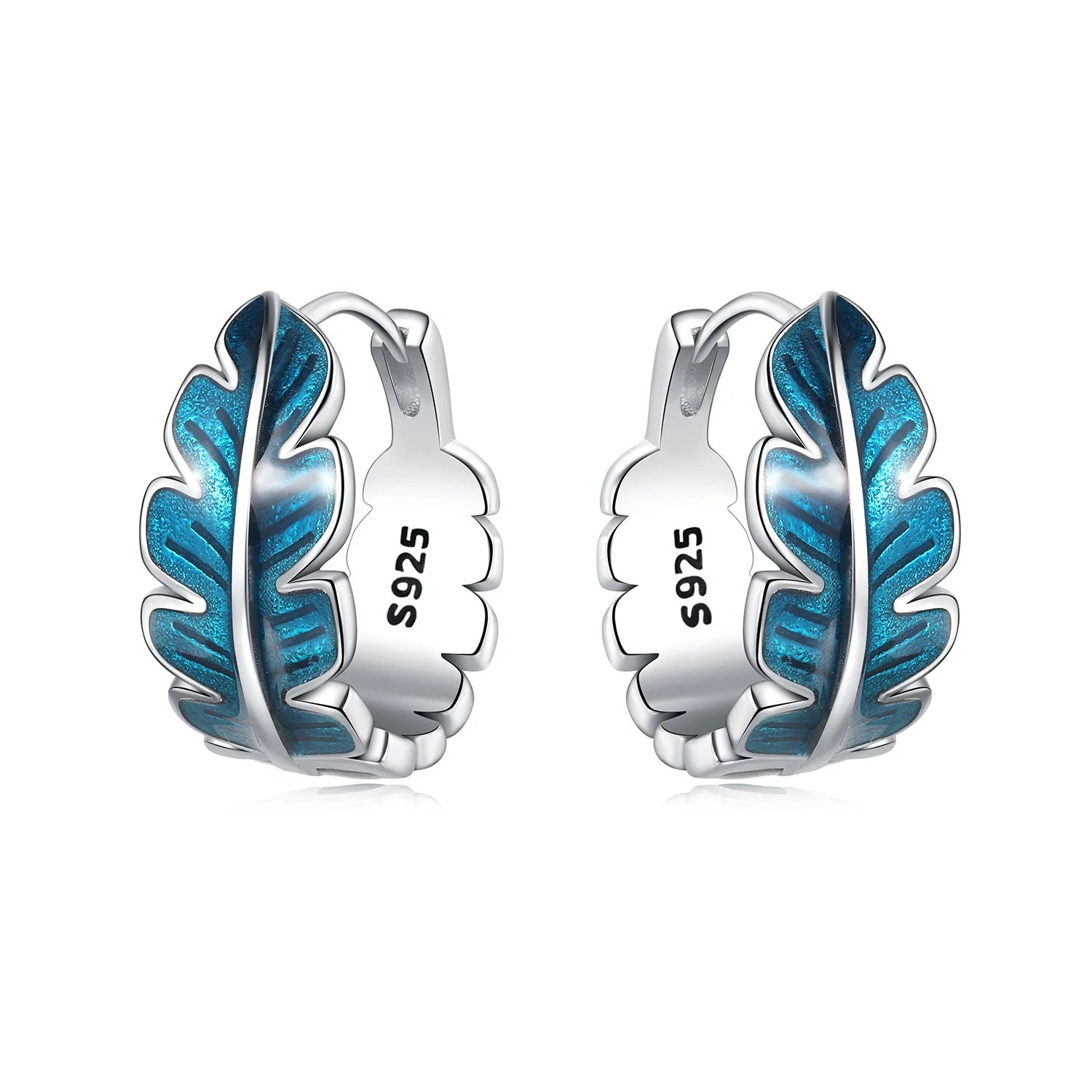 925 Sterling Silver Dreamcatcher Feather Ear Studs Hoop Earrings Jewellery Gift