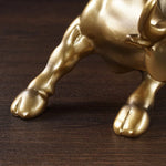 Resin Gold Wall Street Bull OX Statue Ornament Office Desk Decorative Home Accessories