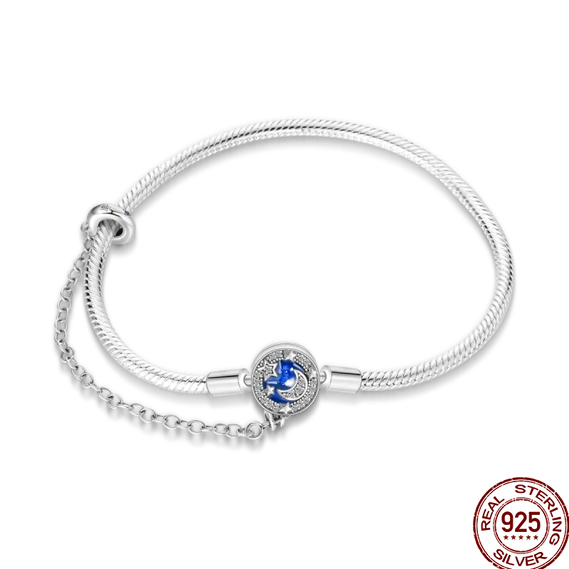 925 Silver 17-20CM Heart Pave Zirconia Original Bracelets Infinity Bracelet Fit DIY Charms Bead Birthday Jewelry Gifts Hot Sale