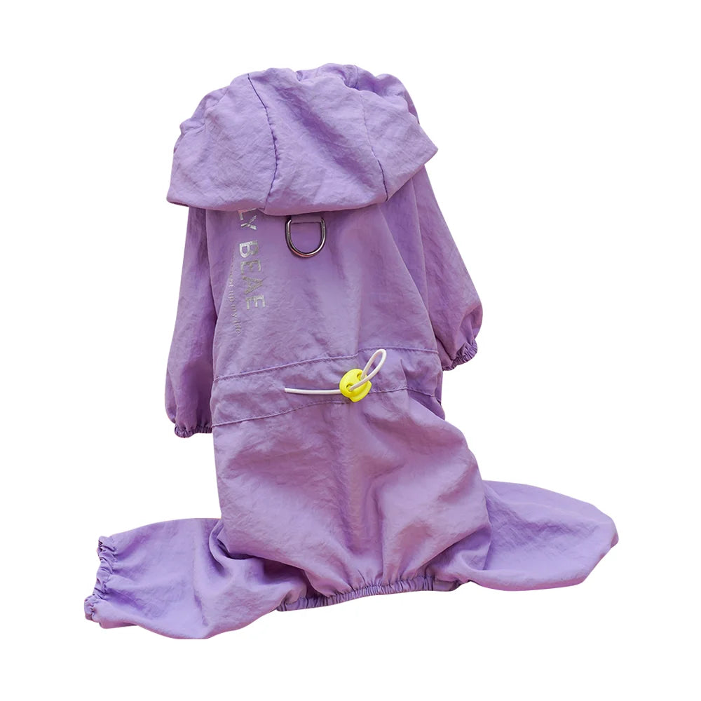 Windproof Dirt Resistant Dog Bodysuit Lightweight Outdoor Puppy Romper