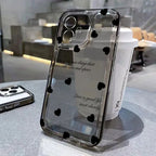 Cute Cartoon Love Heart Case for iPhone 17 16 15 14 13 12 11 Pro Max Mini