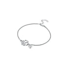 New 925 Silver Shiny Brick Soft Chain And Adjustable Fashionable Bracelet Are Fit for All Occasions To wear DIY Women's Jewelry