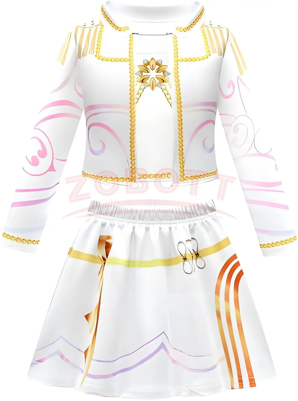 Kids Kpop Demon Hunter Cosplay Rumi Zoey Mira Suit 3D Print Costume Outfit