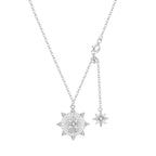Original 925 Sterling Silver 18K Gold Heart Lock and Key Necklace Y-shaped Chain Necklace For Women Memorial Prayer Jewelry Gift