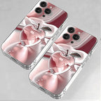 Crystal Cherry Print Case for iPhone 17 16 15 14 13 12 11 Pro Max Plus Air