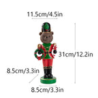 Resin Bear Nutcracker Statue Christmas Soldier Figurines Living Room Decoration Gift