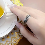 Black CZ Lane Ring 925 Sterling Silver Vintage Fine Jewellery Men Women Gift