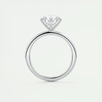 Round D Moissanite 925 Sterling Silver Ring Wedding Engagement Finger Rings