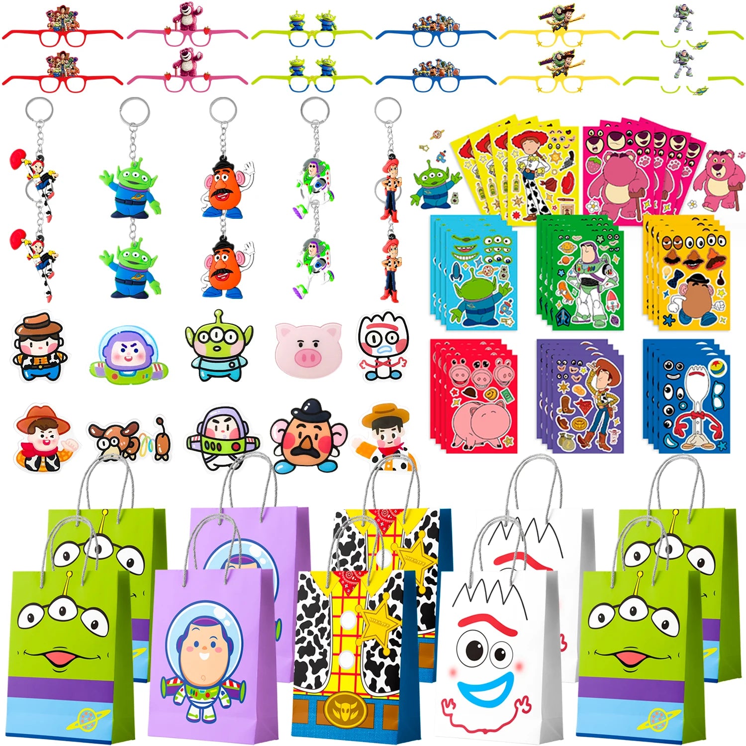 50pc Toy Story Birthday Party Favors Goodie Bag Keychains - Ship from UK