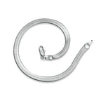 4mm Blade Chain Bracelet 8-inch 925 Sterling Silver Men Women Christmas Gift
