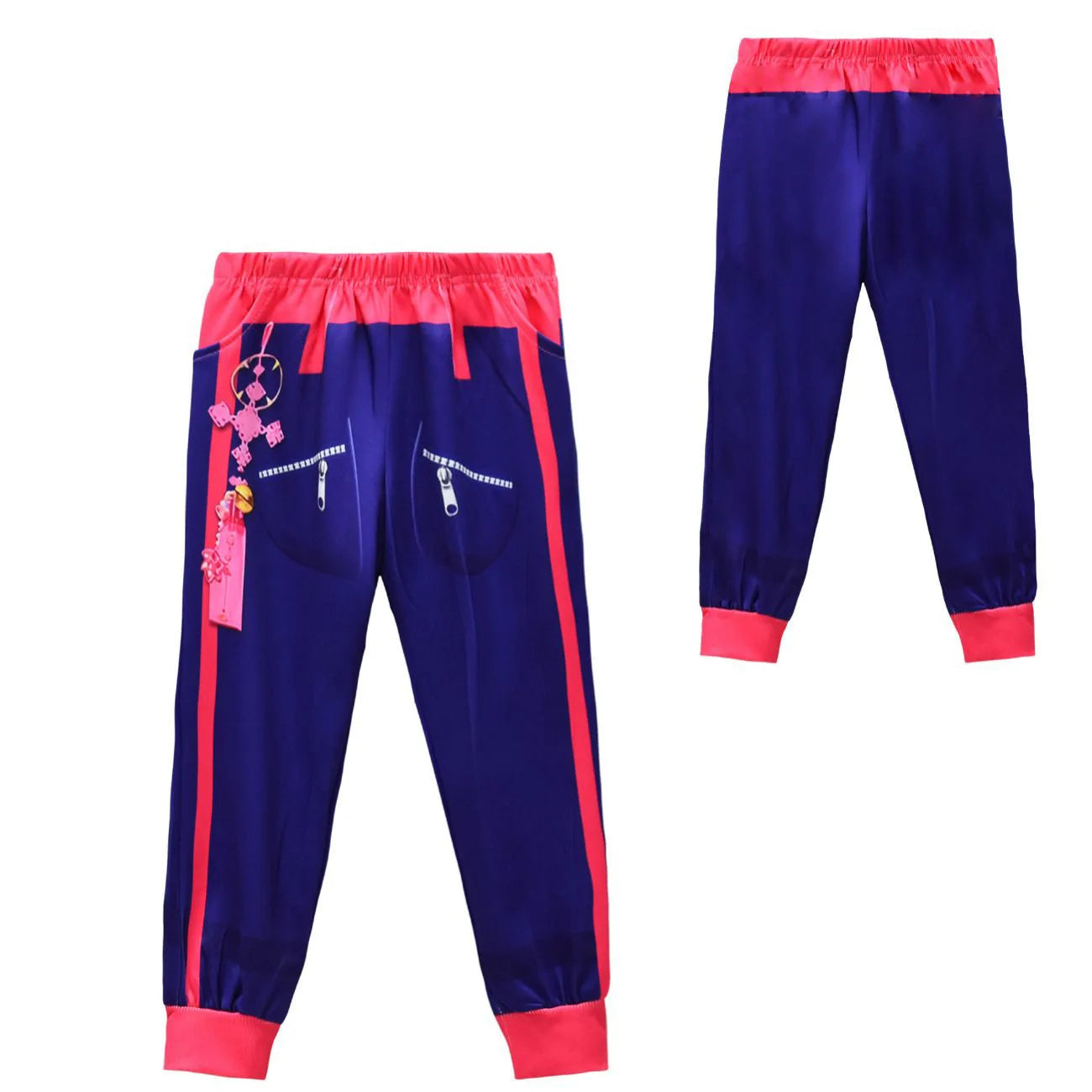 Girls Kpop Demon Hunters Rumi Cosplay Costume Coat & Pants 2PC Halloween Suit