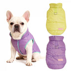 Double Sided Dog Winter Vest Windproof Warm Pet Jacket Puppy Kitten Apparel