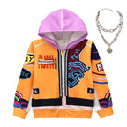 Kids Kpop Demon Hunter Hoodie and Pants Set Fashion Girls Casual Clothing