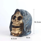 Creative Skull Sculpture Halloween Decoration Handmade Head Skeleton Statue Model