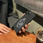 Fashion Black Flame Case for Samsung Galaxy S24 S23 Ultra A54 A34