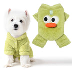 Furry Pet Onesie Warm Full-Body Dog Cat Outfit Plush Winter Pajamas
