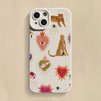 Floral Leopard Eyes Case for Samsung Galaxy S26 S25 S24 S23 A16