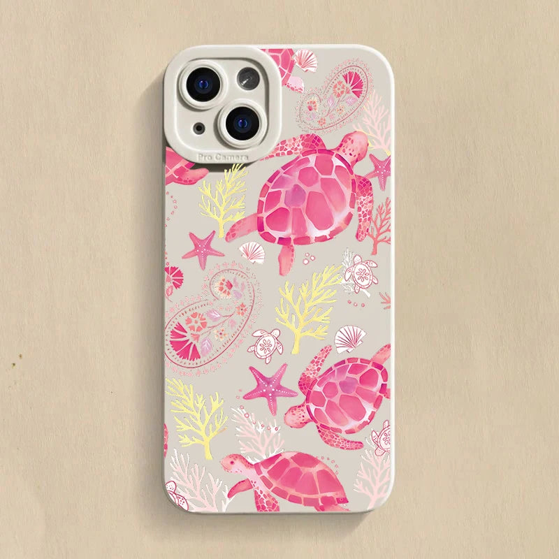 Sea Turtle Shockproof Soft Case for Samsung S25 S24 S23 Ultra A16