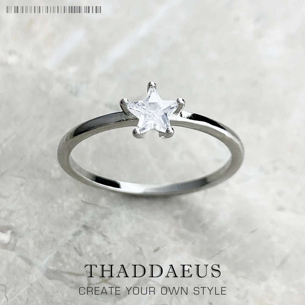 Magical Star Ring 925 Sterling Silver Summer Trendy Fine Jewellery Women