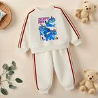 K-pop Girls Spring Clothing Set Hoodie and Side Stripe Trousers Tracksuit