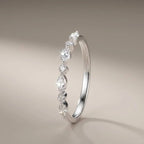 925 Sterling Silver Classic Zircon Marquise Stackable Ring for Women Engagement Wedding Luxury Fashion High Quality Fine Jewelry
