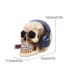 Creative Skull Sculpture Halloween Decoration Handmade Head Skeleton Statue Model