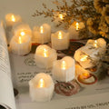 Flameless Flickering LED Votive Tealights Valentine's Day Gift Ship from UK