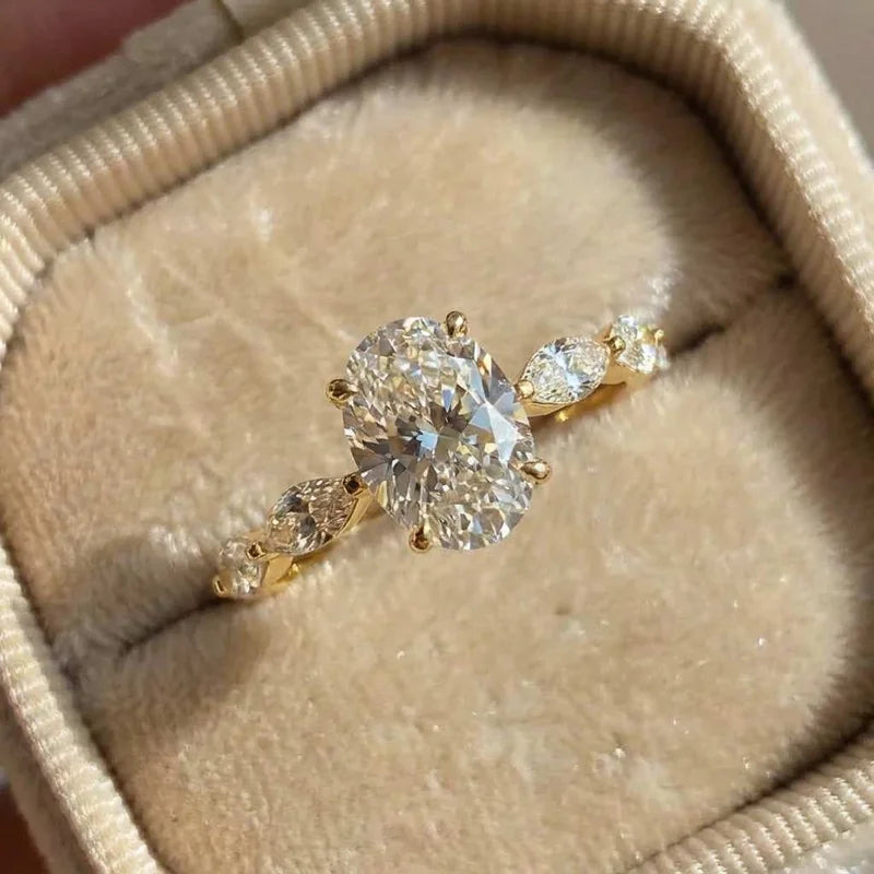 925 Sterling Silver Dainty Ring Small AAA Cubic Zircon Delicate Proposal Ring Wedding Jewellery